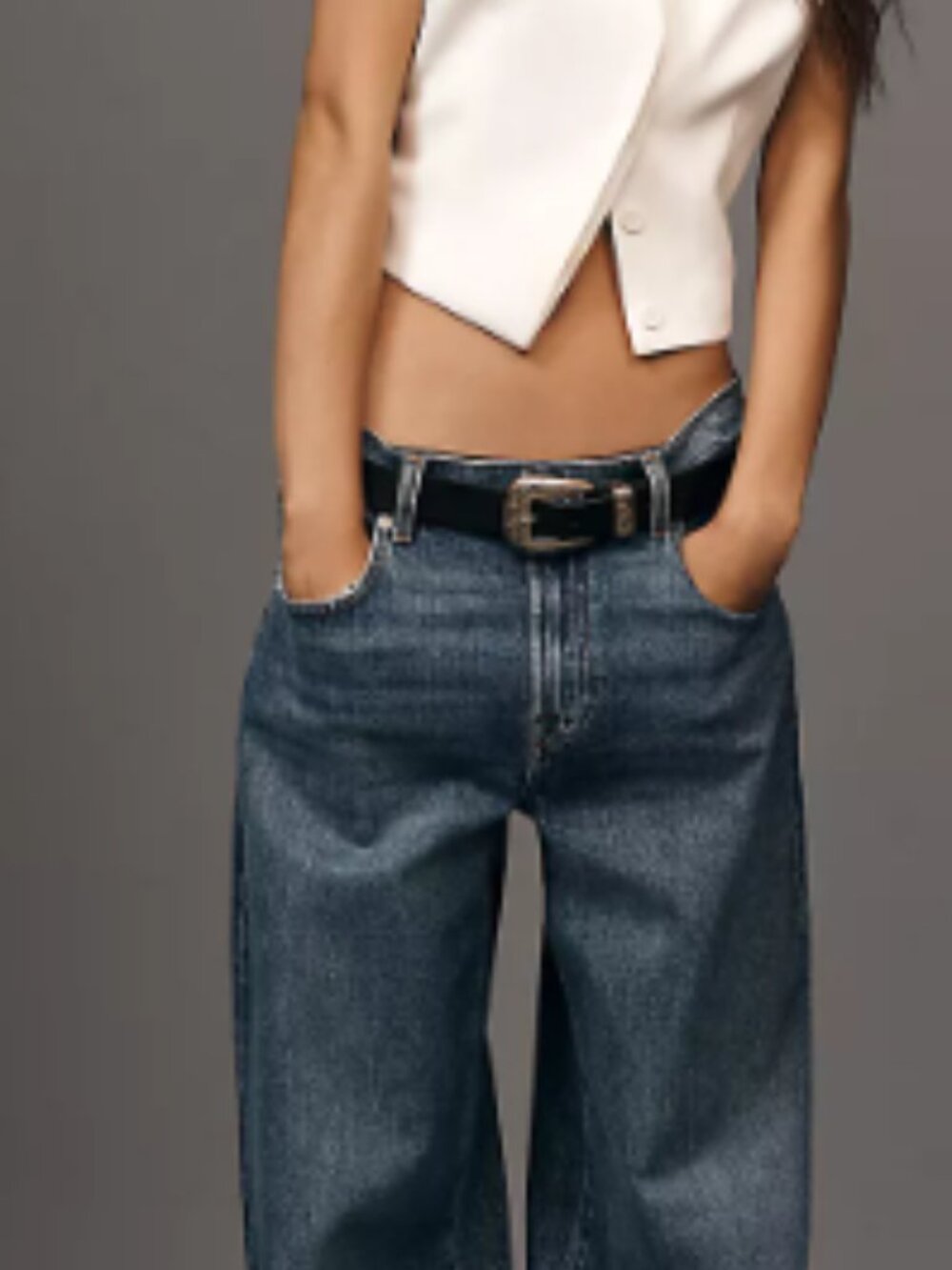 7 For All Mankind Bonnie High-Rise Barrel Jeans, Size: 28, Color: Santa Cruz